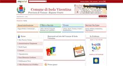 Desktop Screenshot of comune.isola-vicentina.vi.it